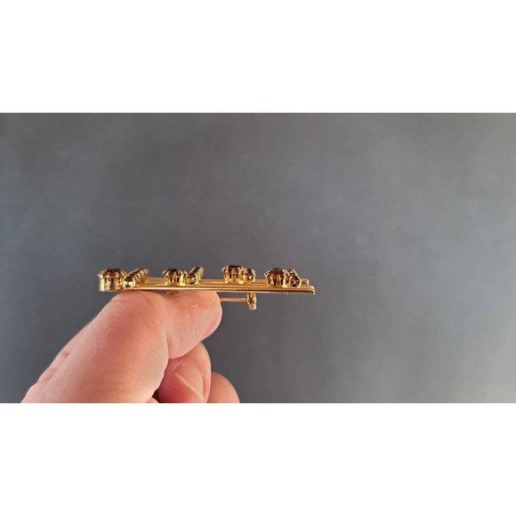 Rhinestone Musical Notes Brooch - Picture 10 of 10